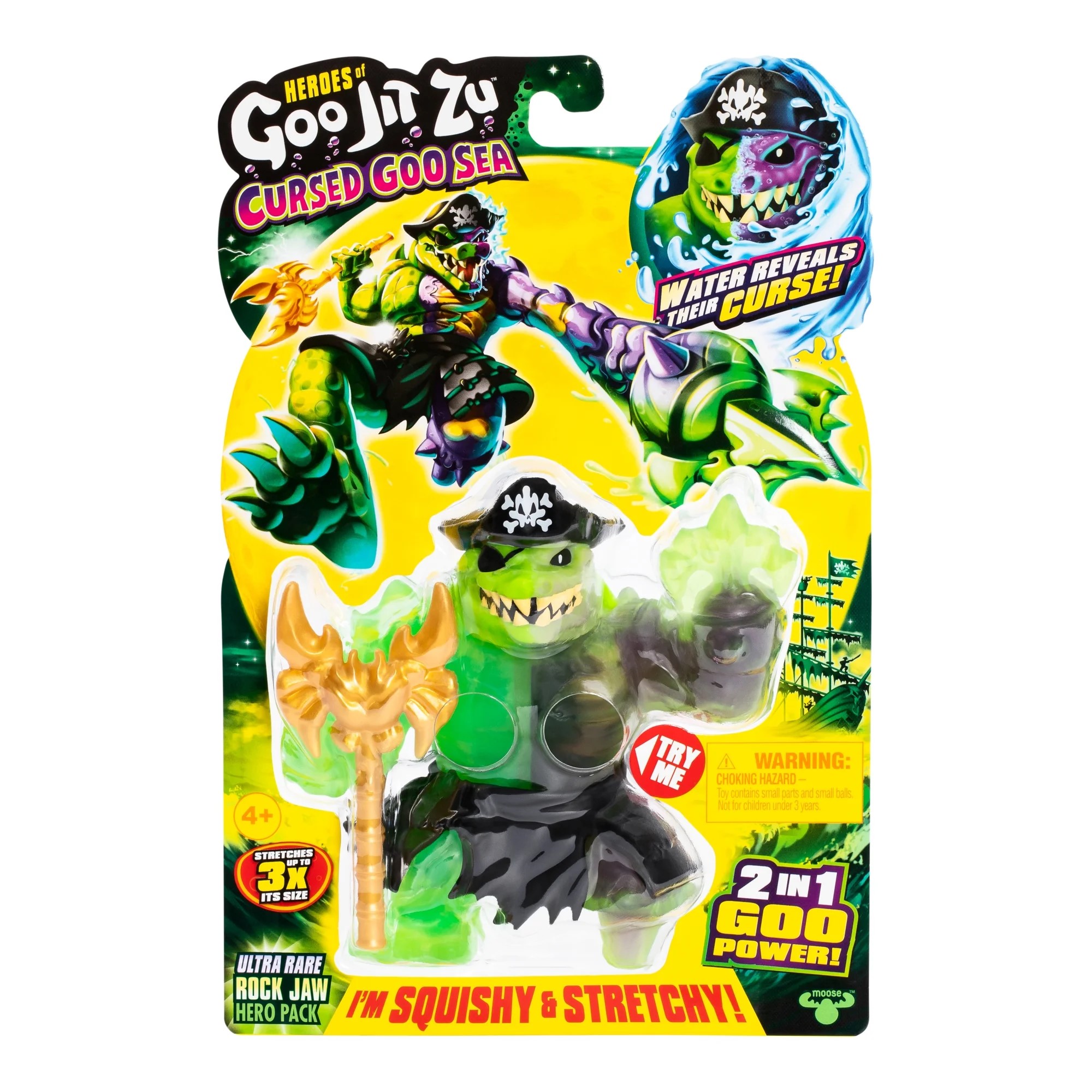 Heroes of Goo Jit Zu Cursed Goo Sea Super Oozy, Goo Filled Toy, $9
