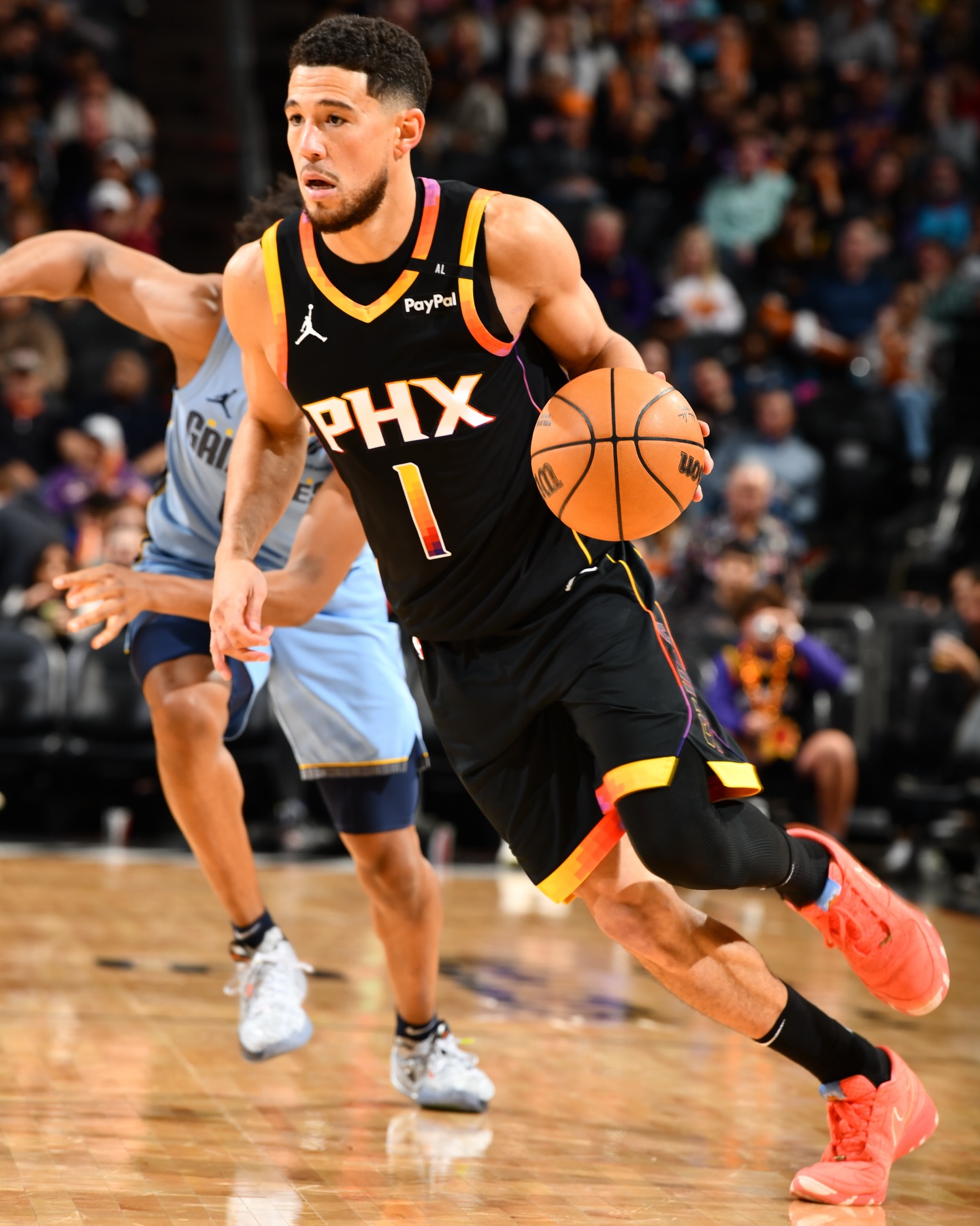 The “Sedona” Nike Book 1 makes its on-court debut tonight in 