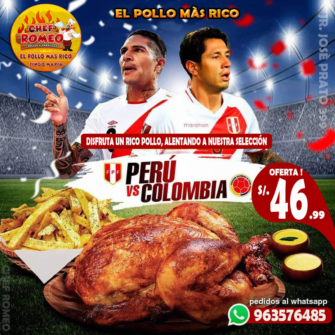 Chef Romeo - 🚨 PERÚ VS COLOMBIA 🚨 Disfruta de este...