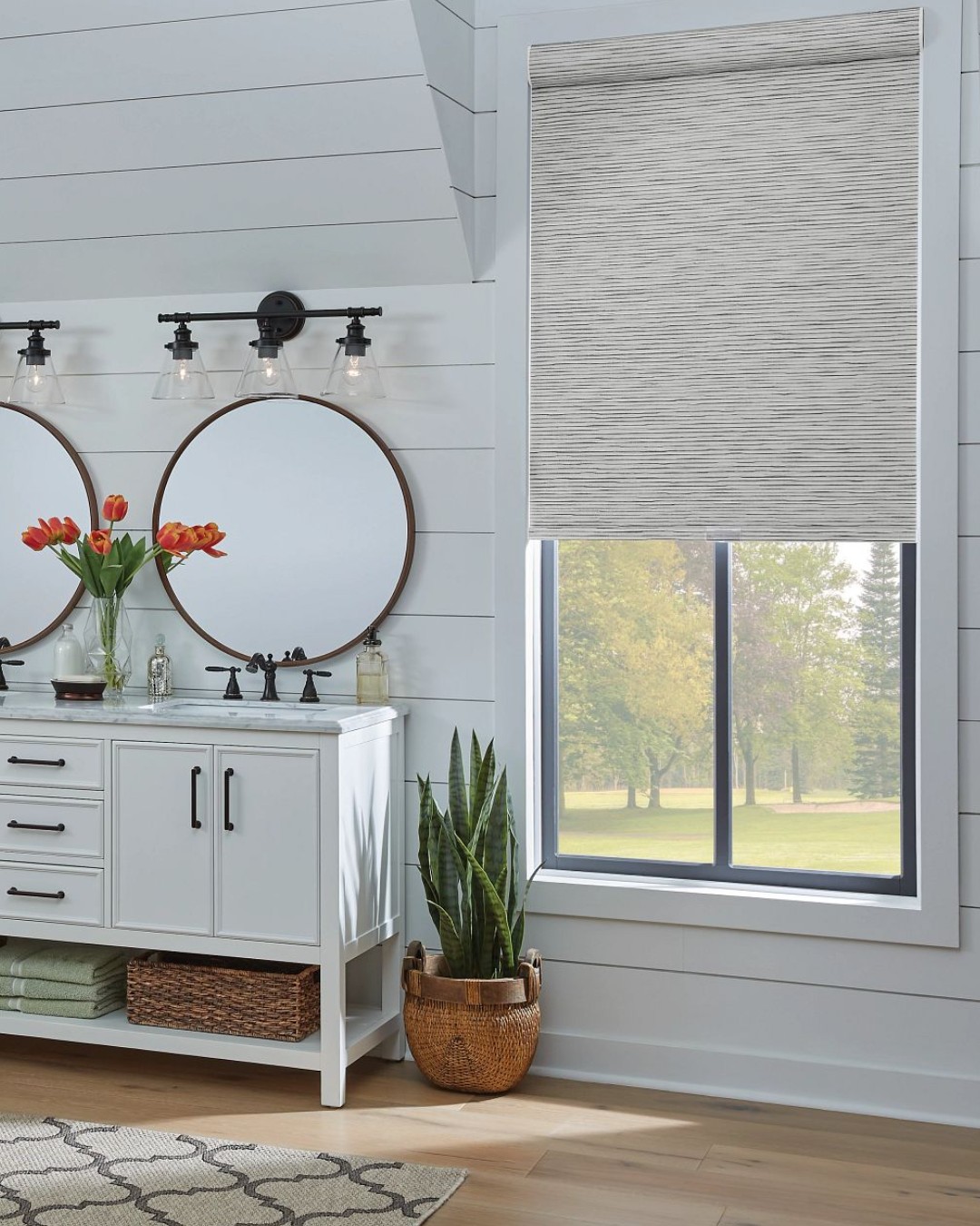 Graber - Our roller shades looking perfect in Poised Pewter. Roller ...