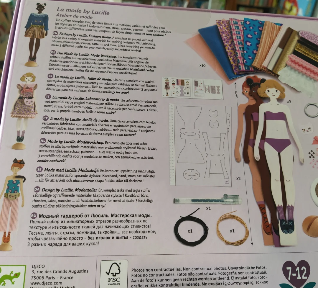 Kit De Création De Mode Caroline Djeco – Pour Adultes Passionnés De Stylisme