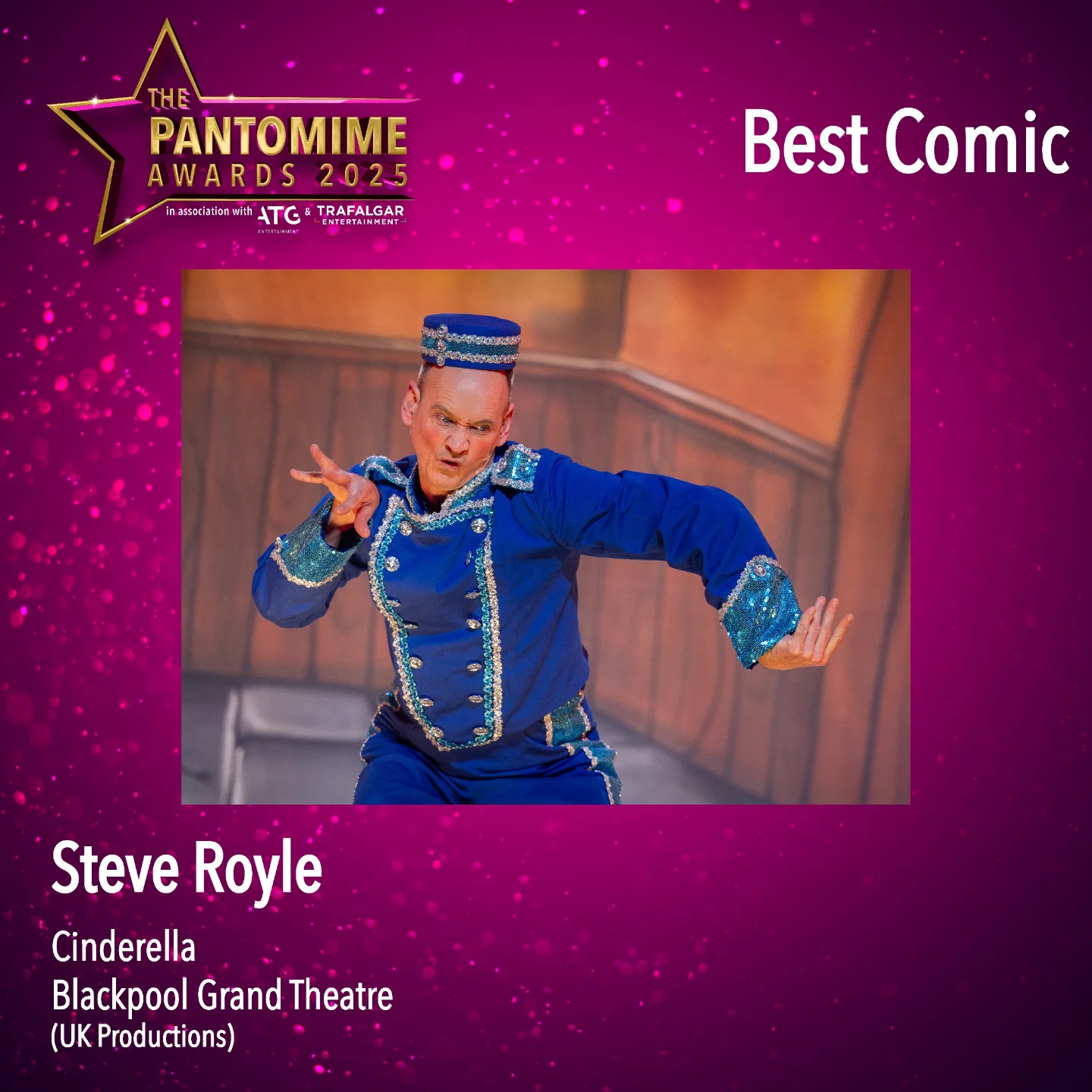 UK - The winner of Best Comic is Steve Royle for Cinderella at the ...