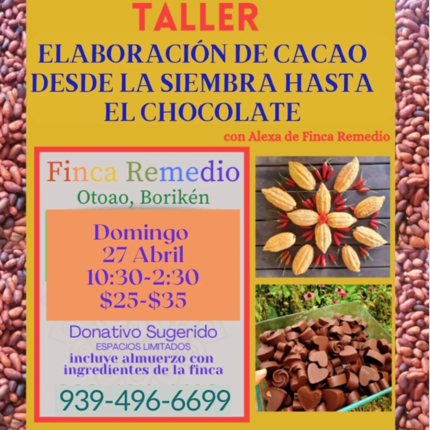 Finca Remedio - 😍 Con mucho amor les invitamos al taller... | Facebook