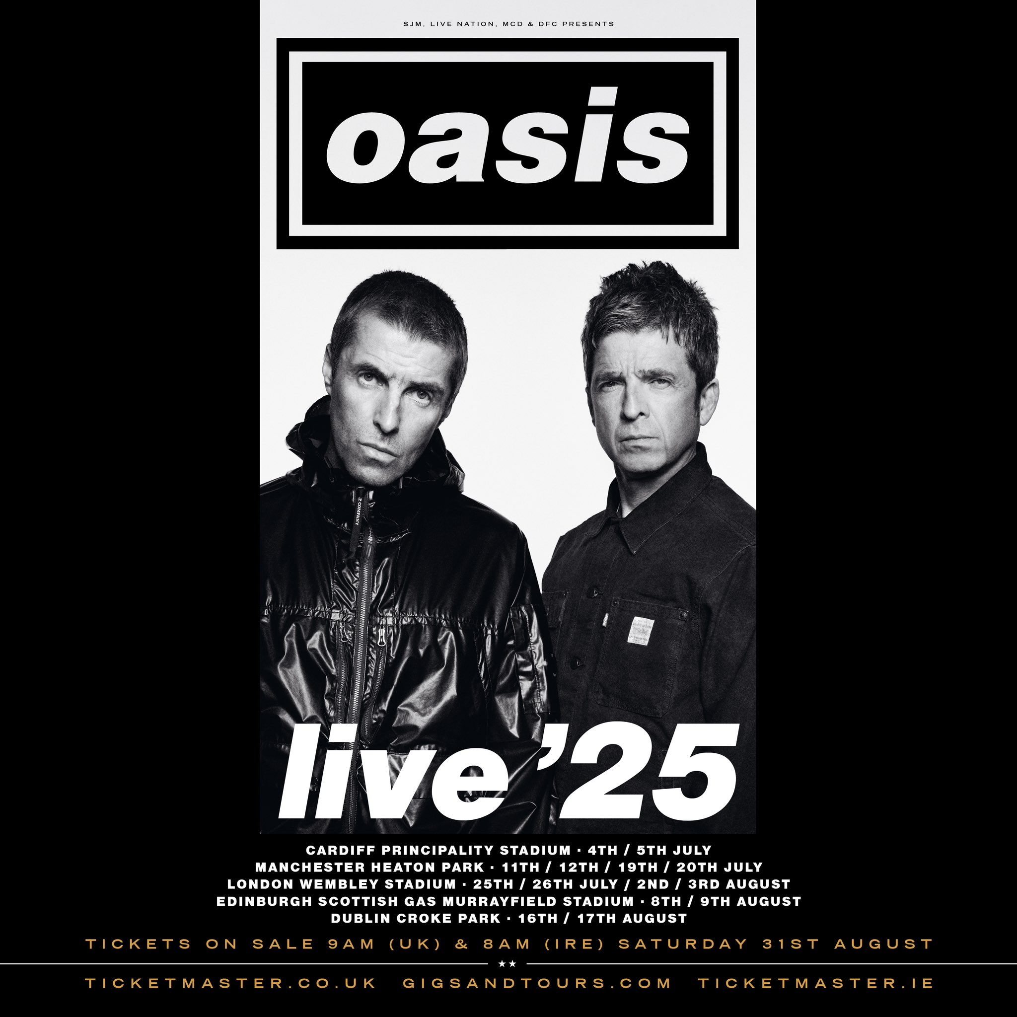 Oasis look set to break The Stone Roses' attendance record as