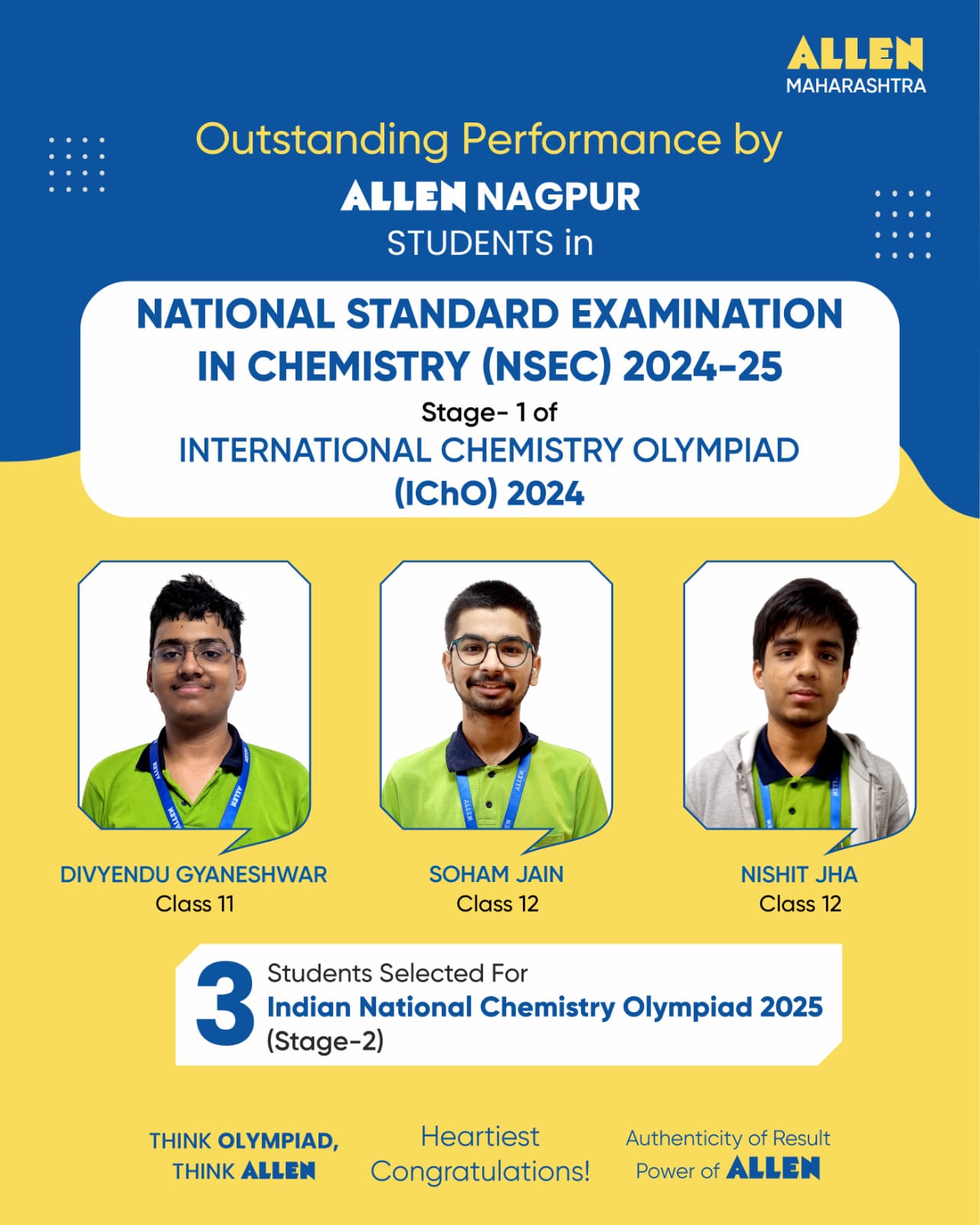 ALLEN - 🥇 ALLEN Nagpur is thrilled to announce outstanding results in ...