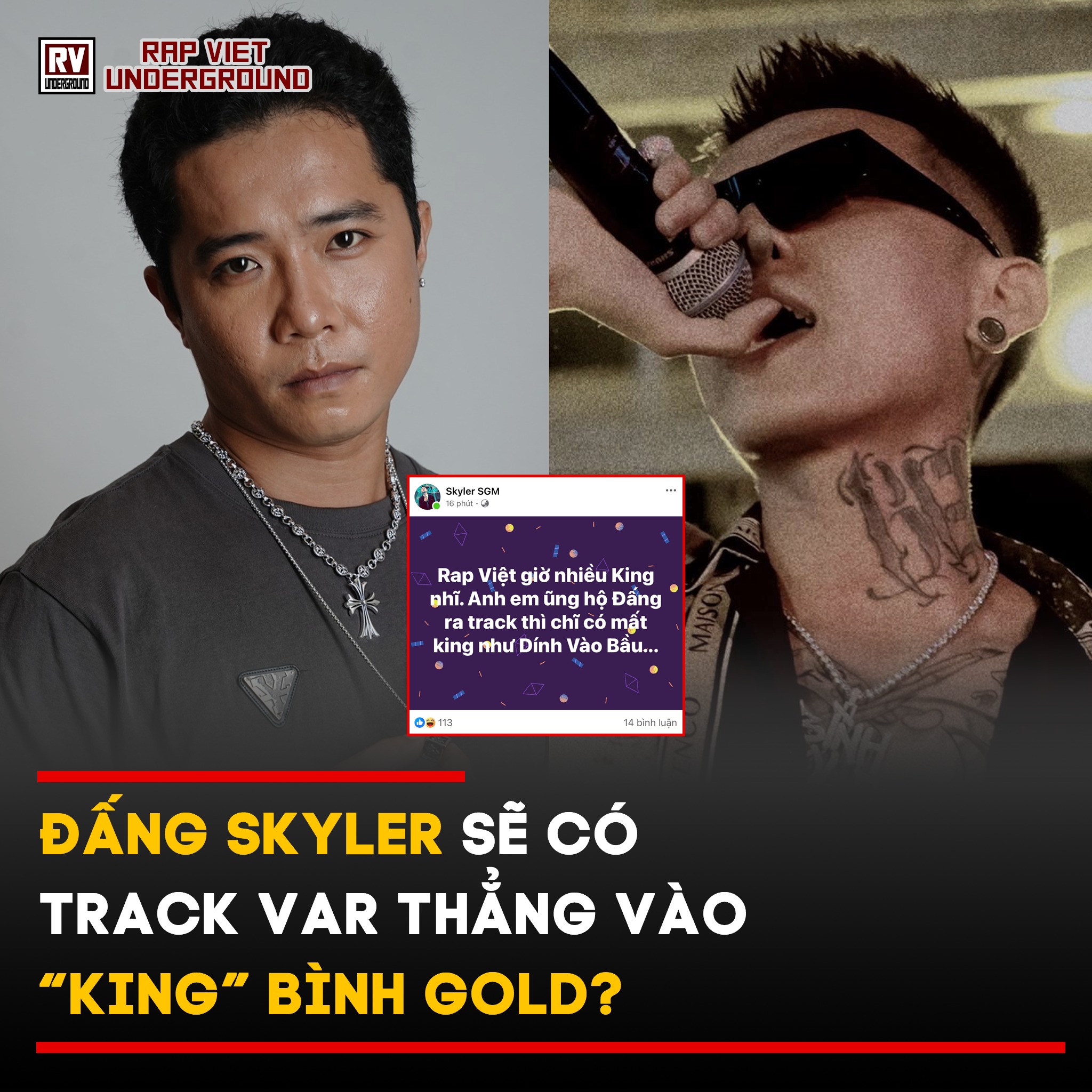 King có nhiều nhưng Đấng chỉ có 1... - Rap Việt Underground | Facebook