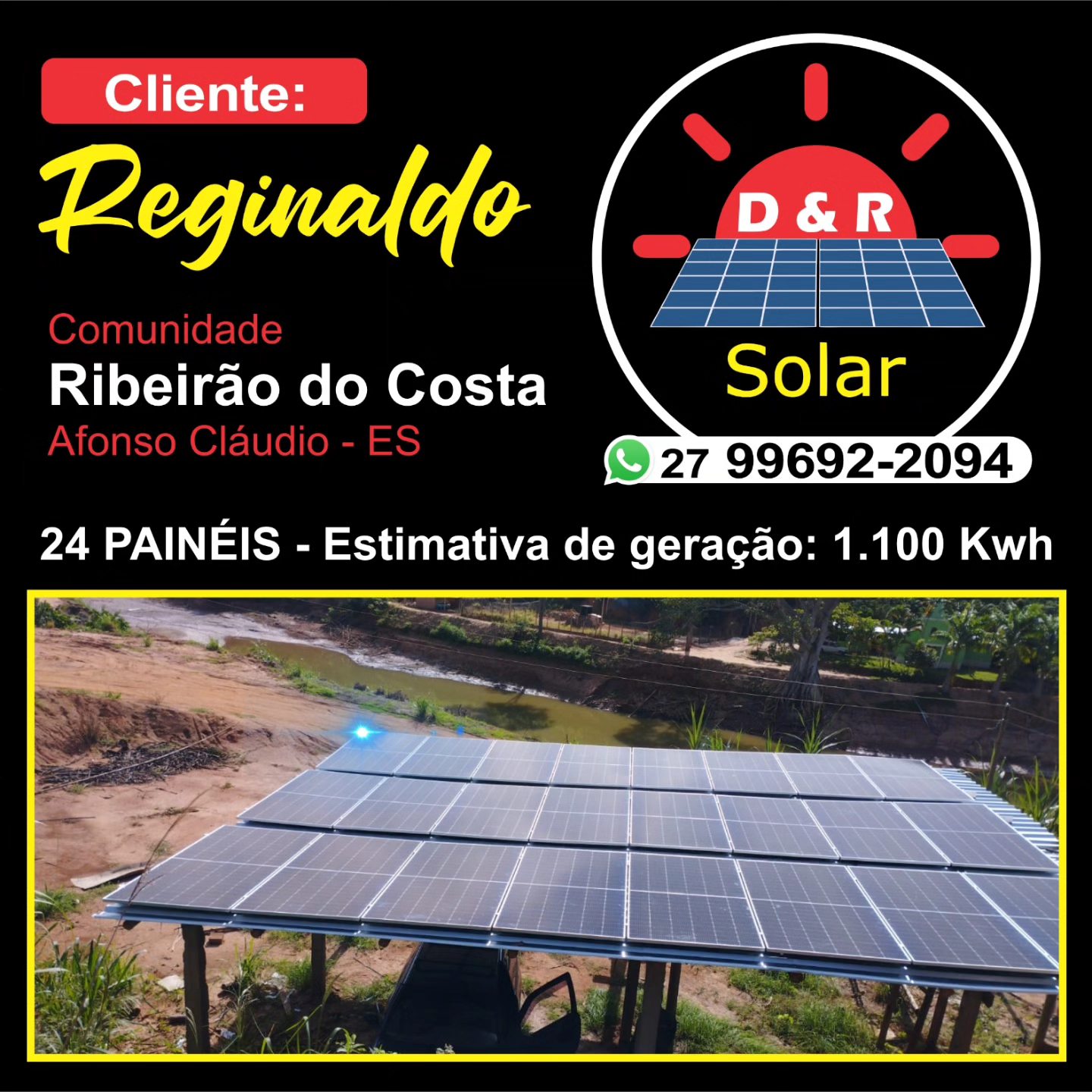 D&R - ☀️ D&R Solar: Mais um cliente satisfeito com energia do sol ...
