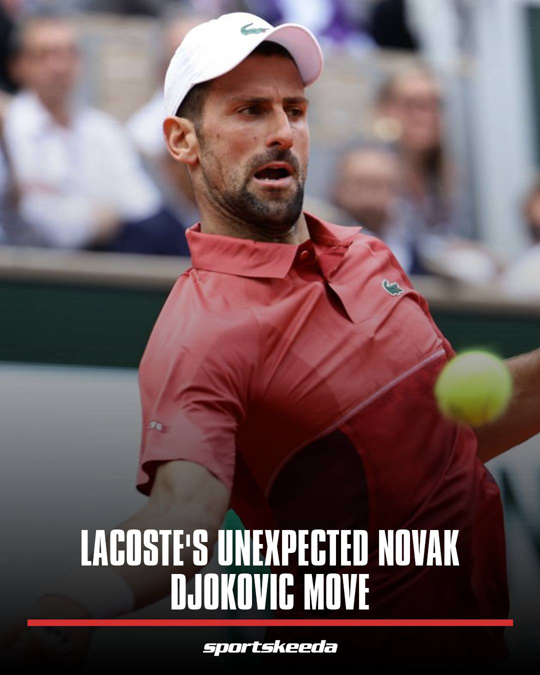 Novak Djokovic's custom Lacoste jacket at US Open 2025