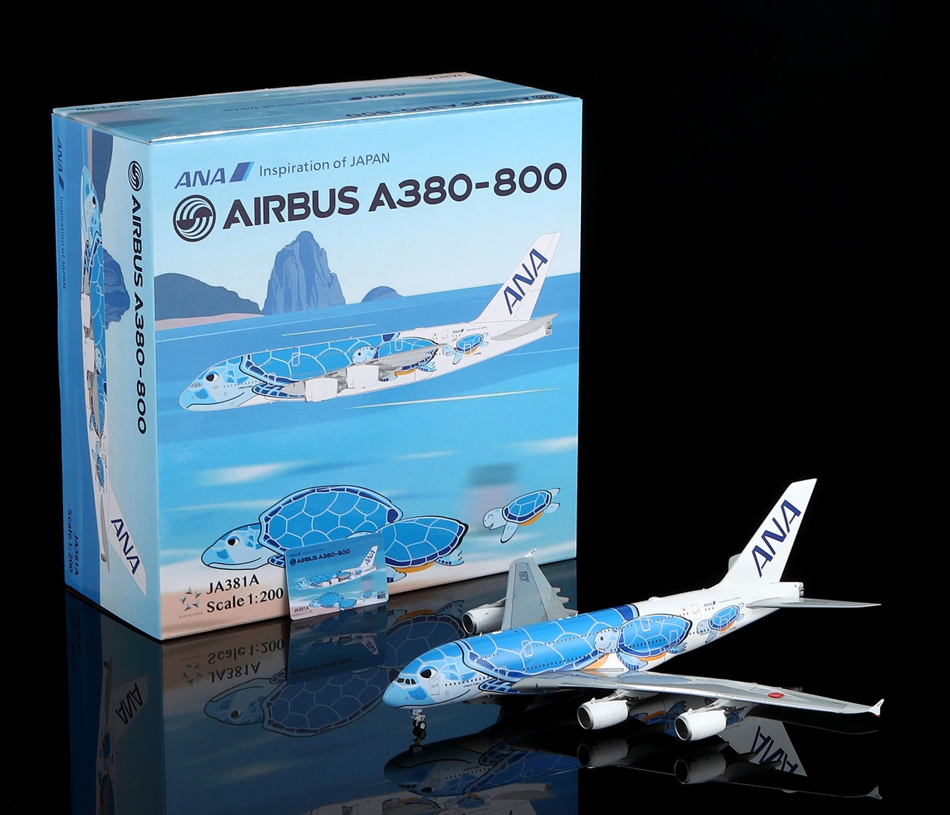 SQ 1/200 全日空A380 藍海龜JA381A（L2266） 重現ANA 最具代表性的彩繪