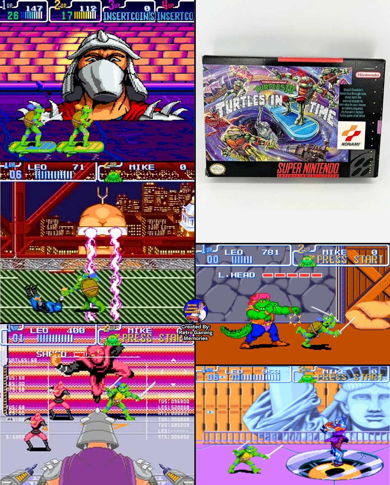 Teenage Mutant Ninja Turtles IV: Turtles in Time on SNES