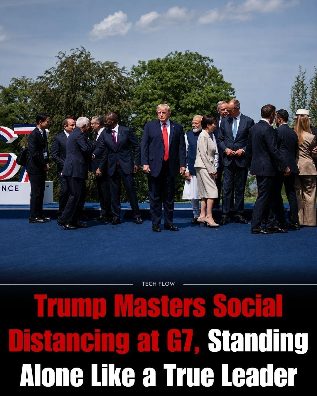At the 51st G7 summit in Evian-les-Bains, France, President Trump