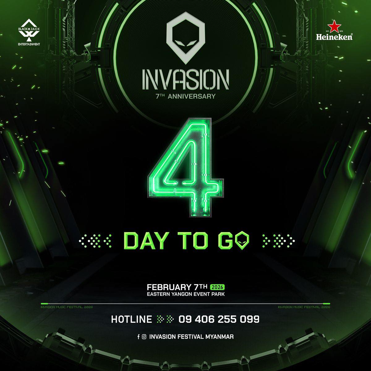 Invasion - 4 DAYS TO GO! 👽 Invasion Festival 2026 ရဲ့ 7th Anniversary မ ...