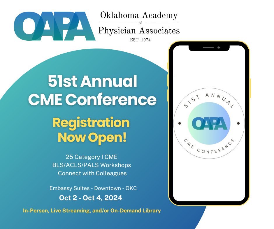 51st... - Oklahoma Academy of Physician Associates - OAPA | Facebook