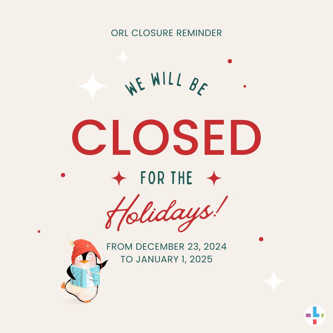 Downtown - Holiday Closure Reminder 🎄 ️ All ORL branches will be closed ...