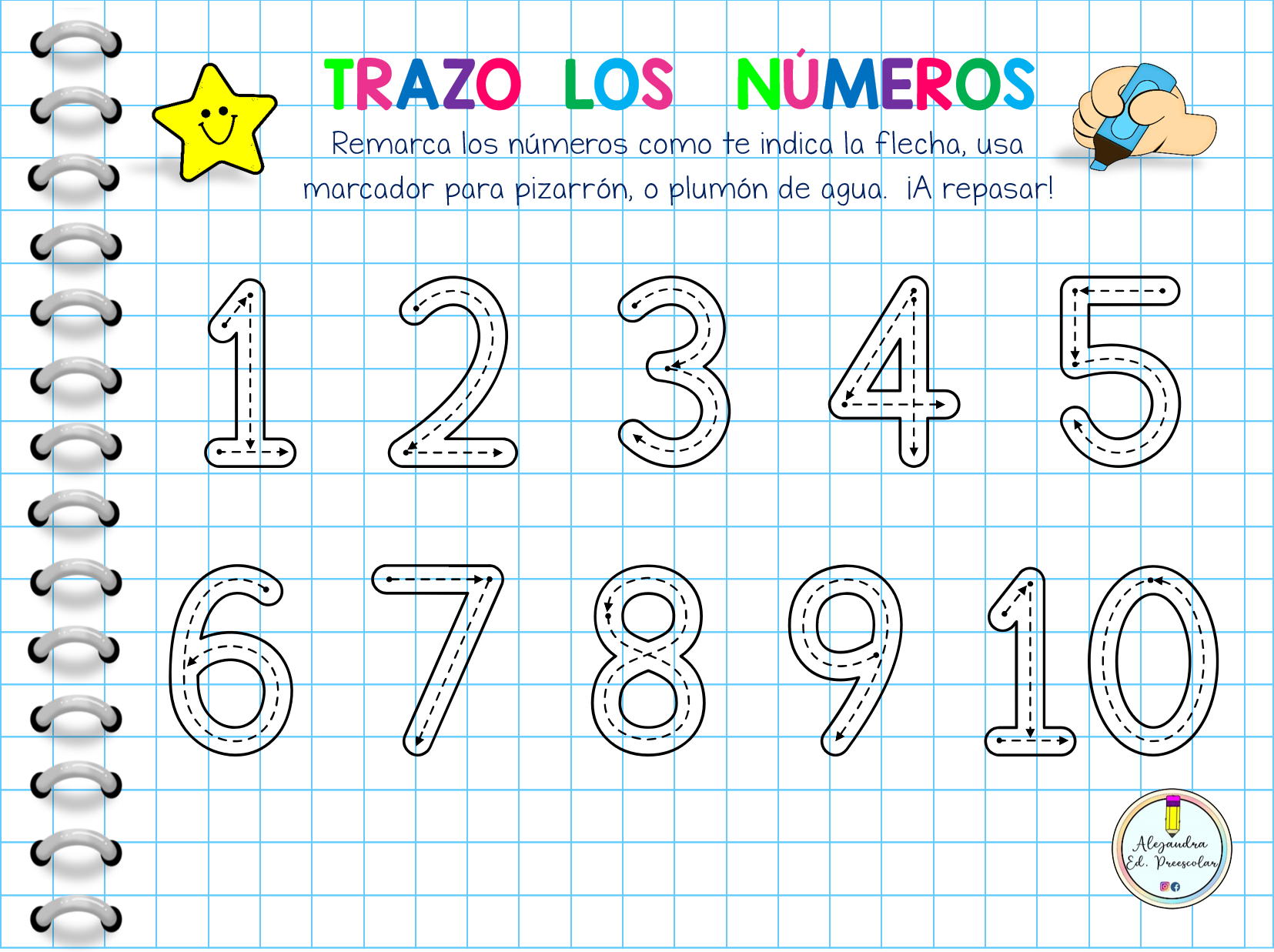 ️TRAZOS para Imprimir y Enmicar... - Mundo Educativo 360 | Facebook