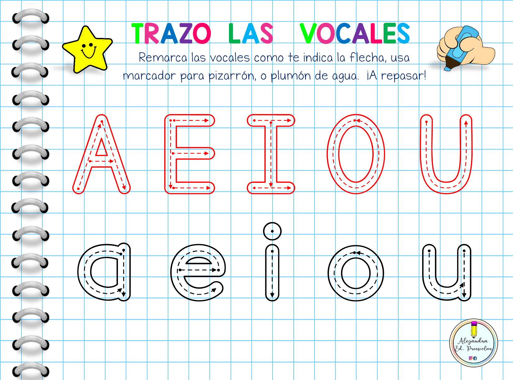 ️TRAZOS para Imprimir y Enmicar... - Mundo Educativo 360 | Facebook