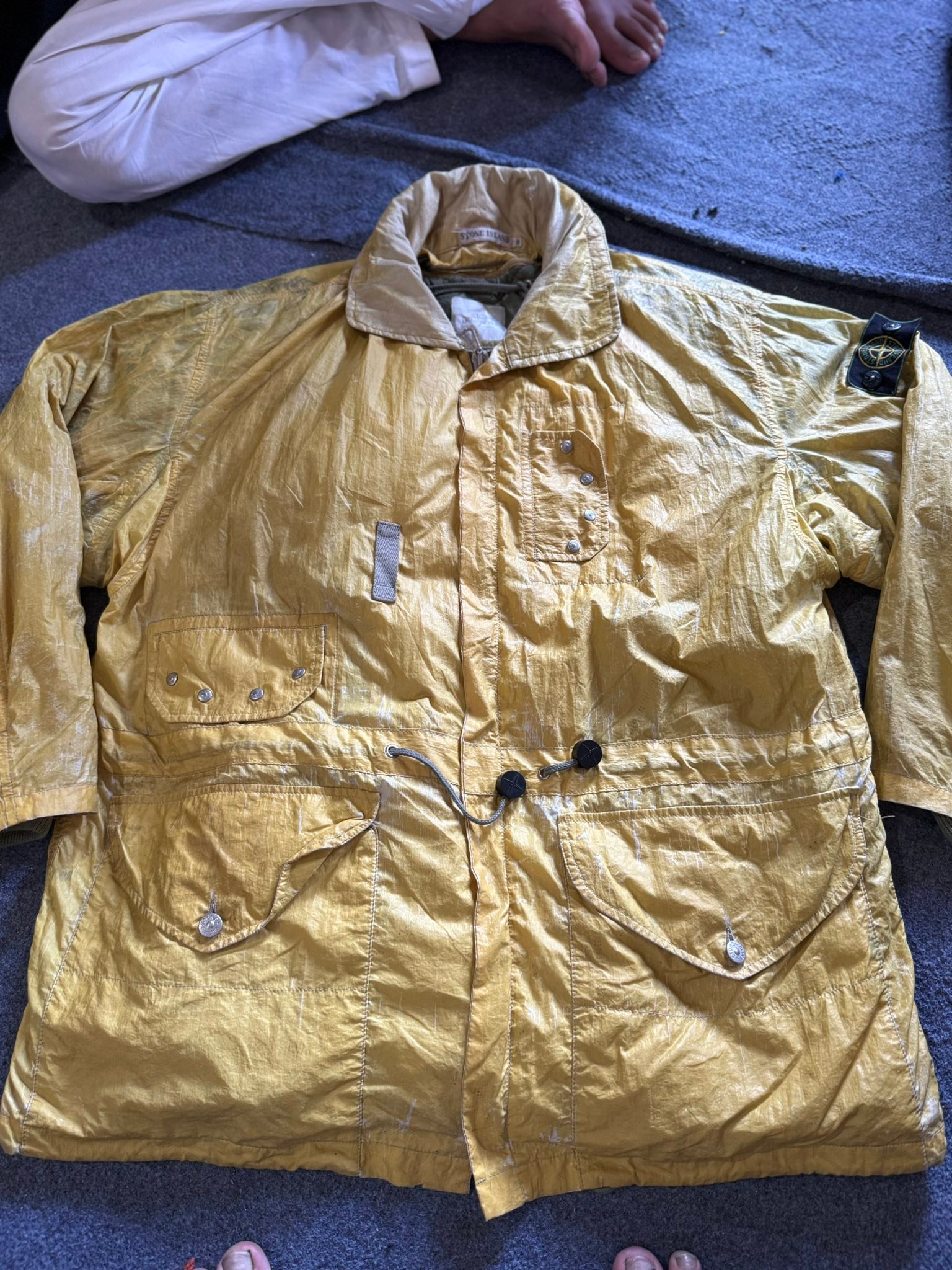 Stone Island Raso Gommato jacket from late 1980s or early 1990s