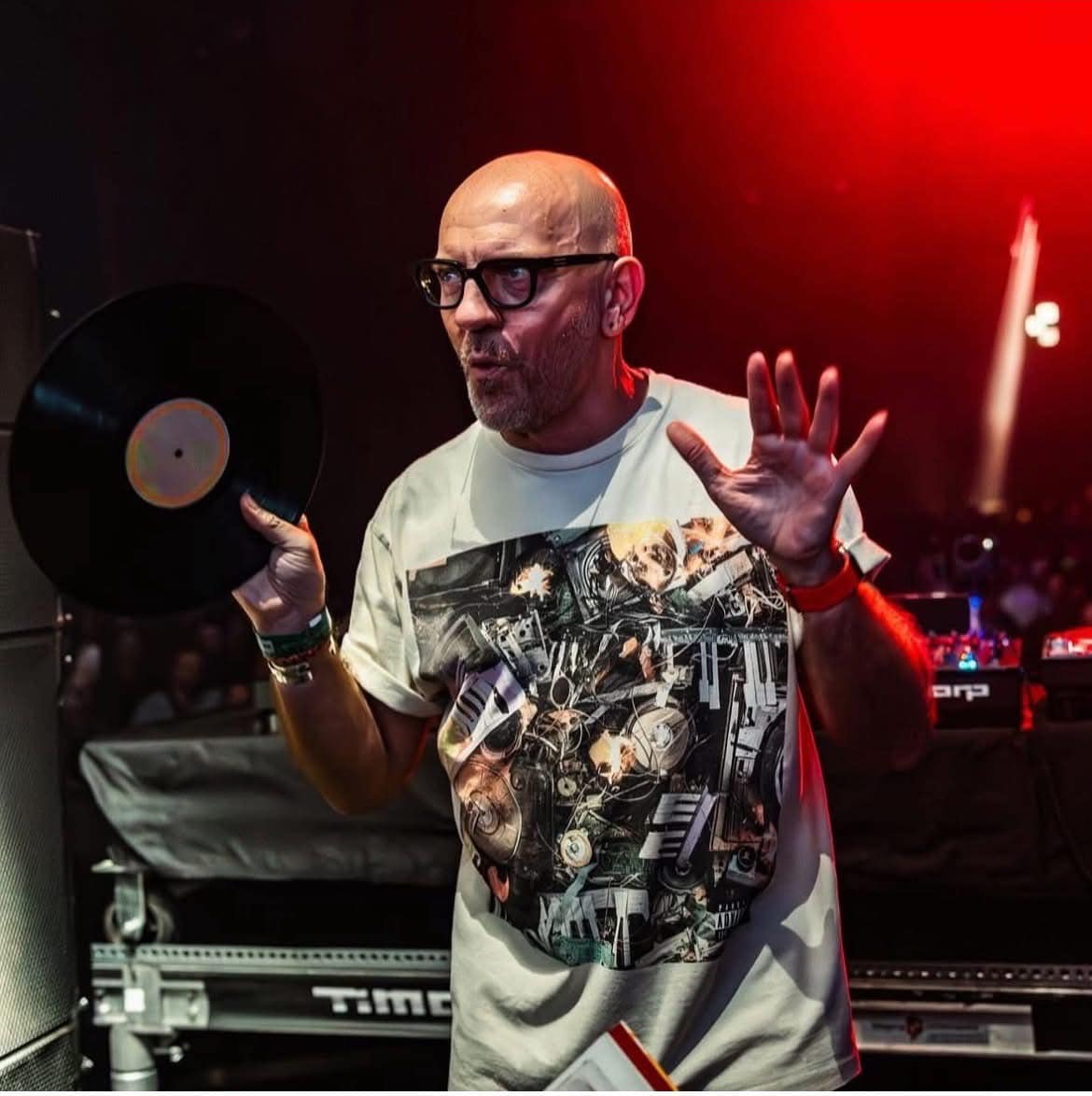 Sven Väth channeling the cosmic energy of the swiss alps through