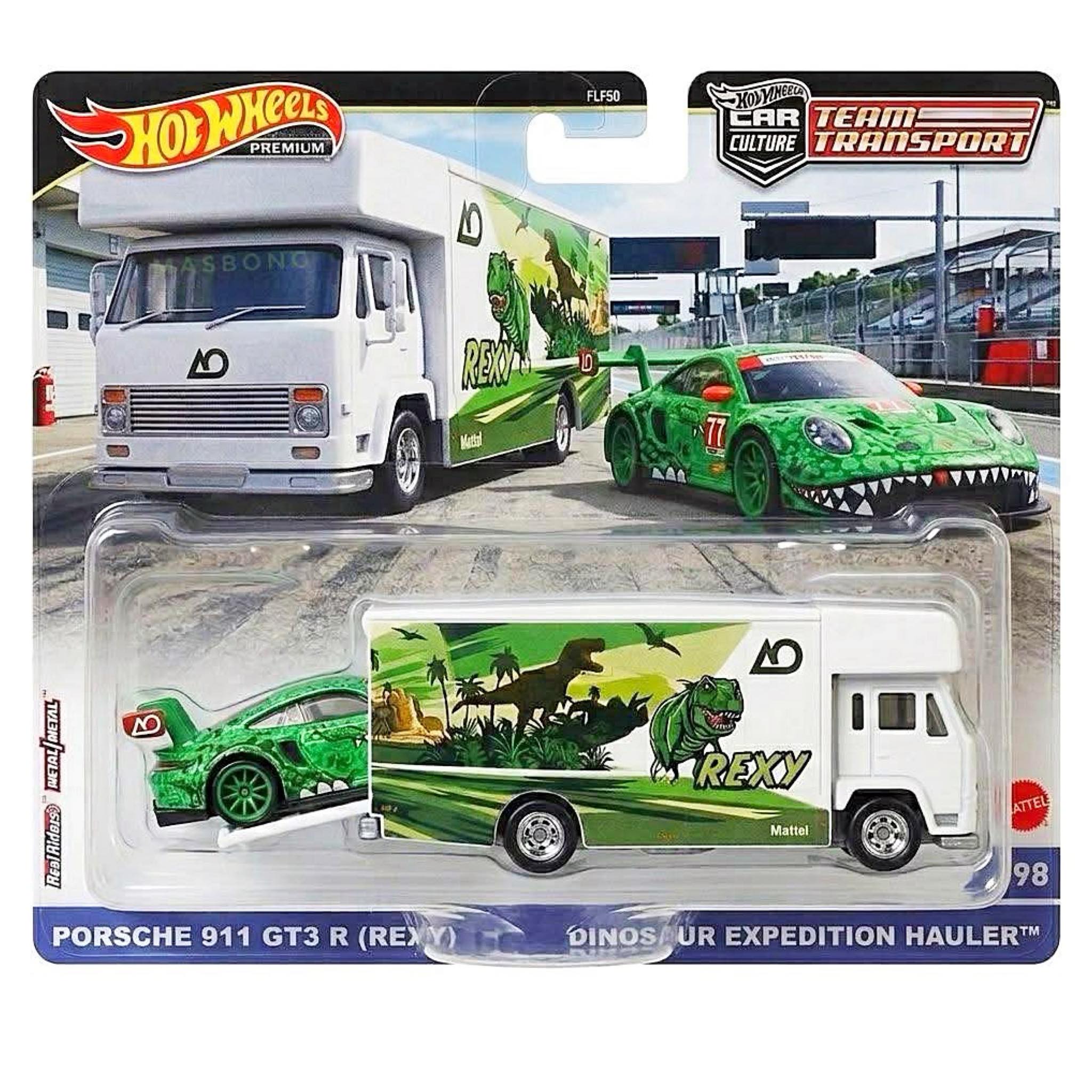 ホットウィール チームトランスポー“REXY”PORSCHE 911 GT3 R 🔥 COLLECTORS… REXY HAS ENTERED THE CHAT 🦖🔥 The Hot Wheels 2023