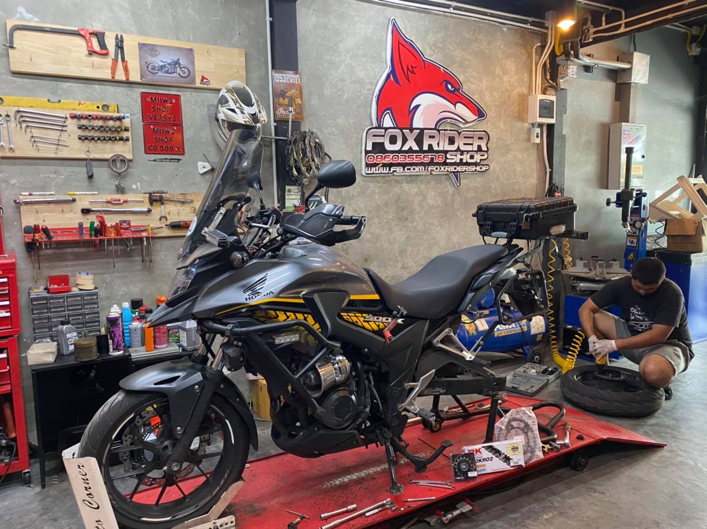 Fox Rider Shop - 🦊 CB500x เปลี่ยนชุด โซ่ RK + สเตอร์... | Facebook