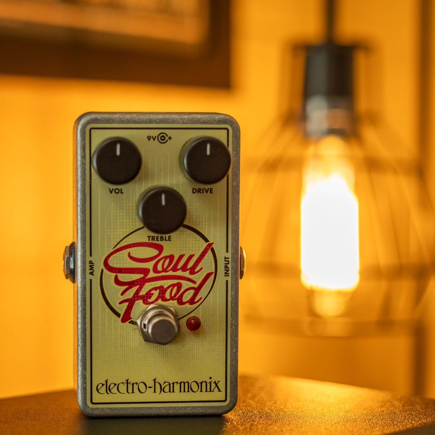 EHX Soul Food pedal in a replica Klon Centaur enclosure
