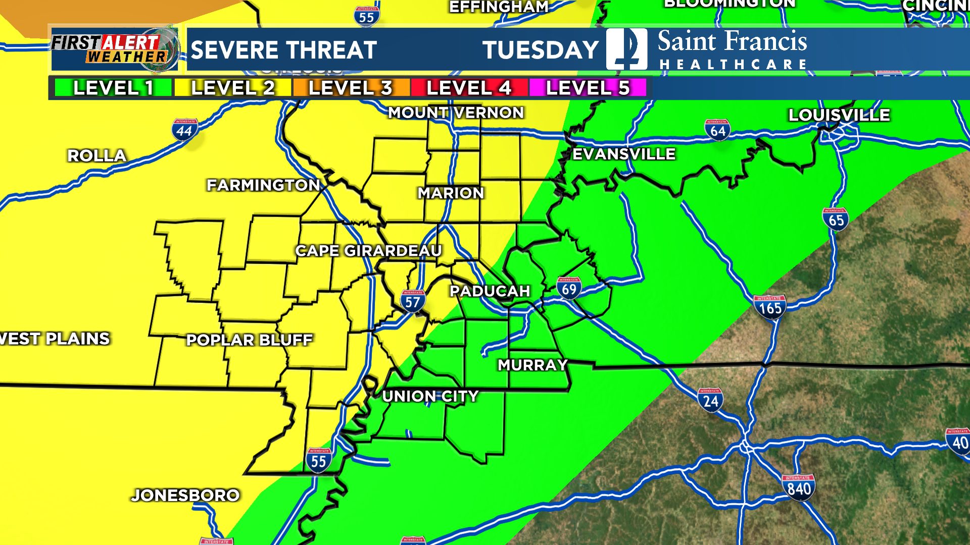 Grant Dade KFVS - We have issued a First Alert Action Day... | Facebook