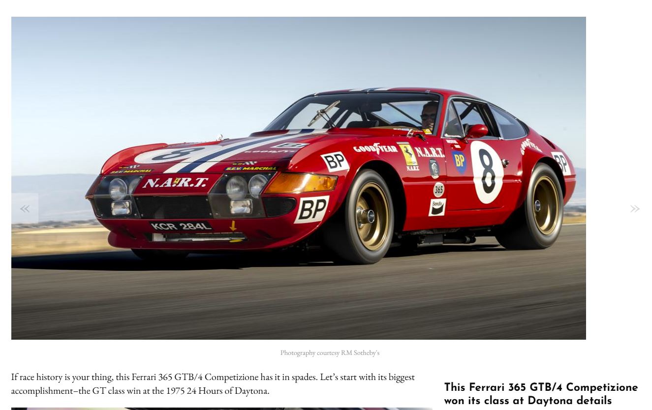 1978 Daytona 24 hours Ferrari 365 GTB/4