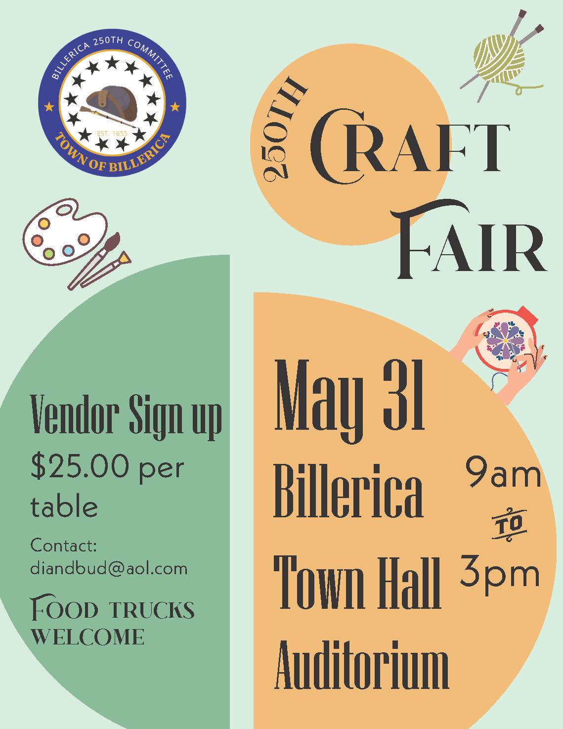 Billerica 250th Committee Craft Fair