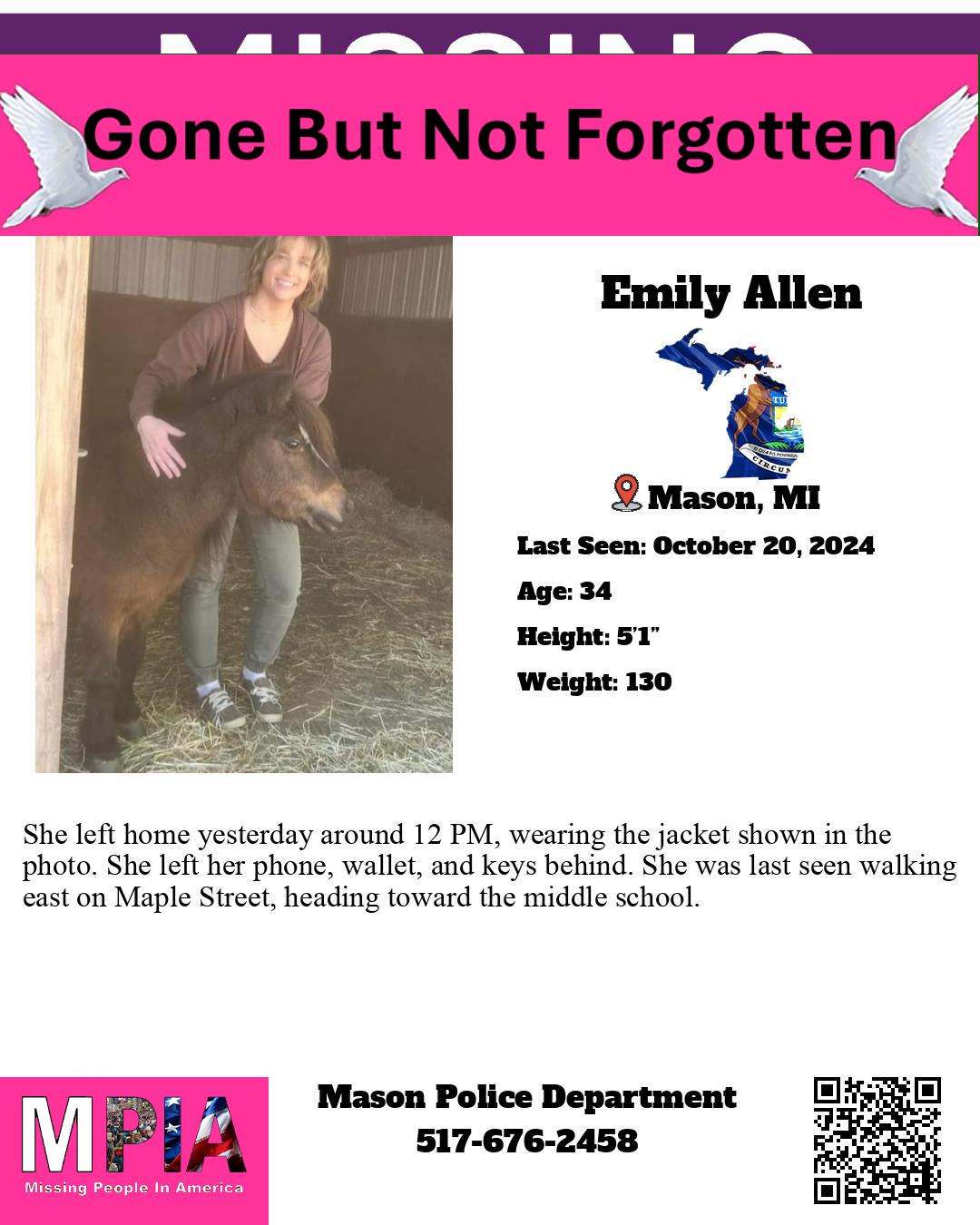 Missing - UPDATE Sadly She was found deceased She left home yesterday ...