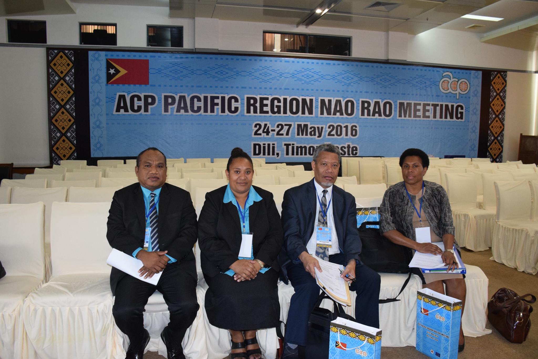 PNG - The PNG Delegation. Mr. Roger Kara (NAOSU), Yvonne Vavine (NAOSU ...
