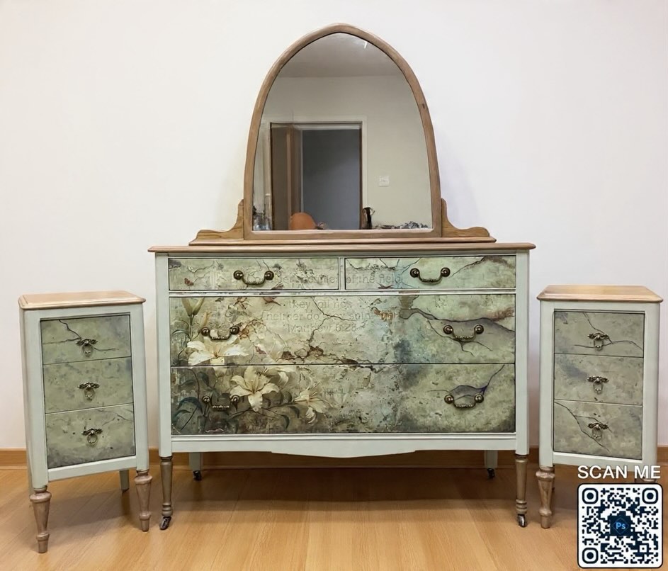 vintage dresser set Mid Century  Home and Closet Vintage The cart will not show the fee as the cost varies based on your location. Joaxswe Farmhouse 5 Drawer Dresser