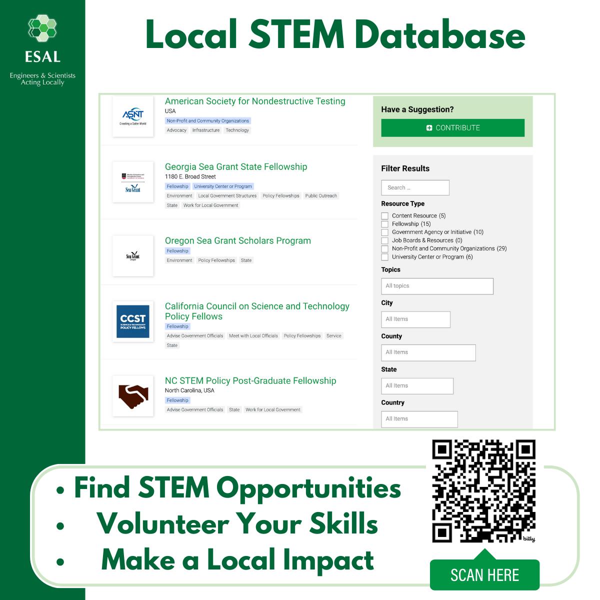 👀 Looking to make... - Engineers & Scientists Acting Locally