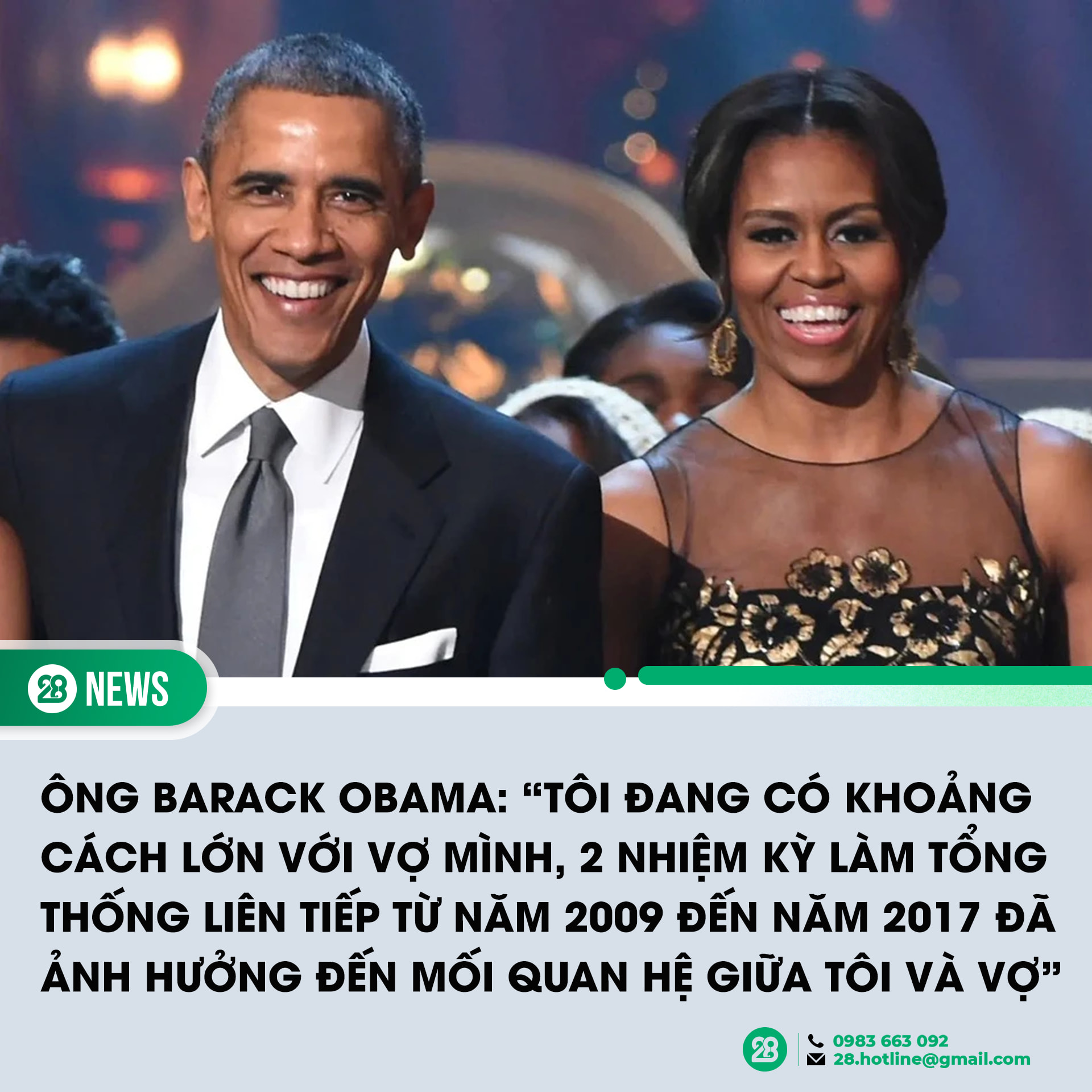Theanh28 - Trong cuộc phỏng vấn gần đây, ông Obama bày tỏ sự cảm kích ...