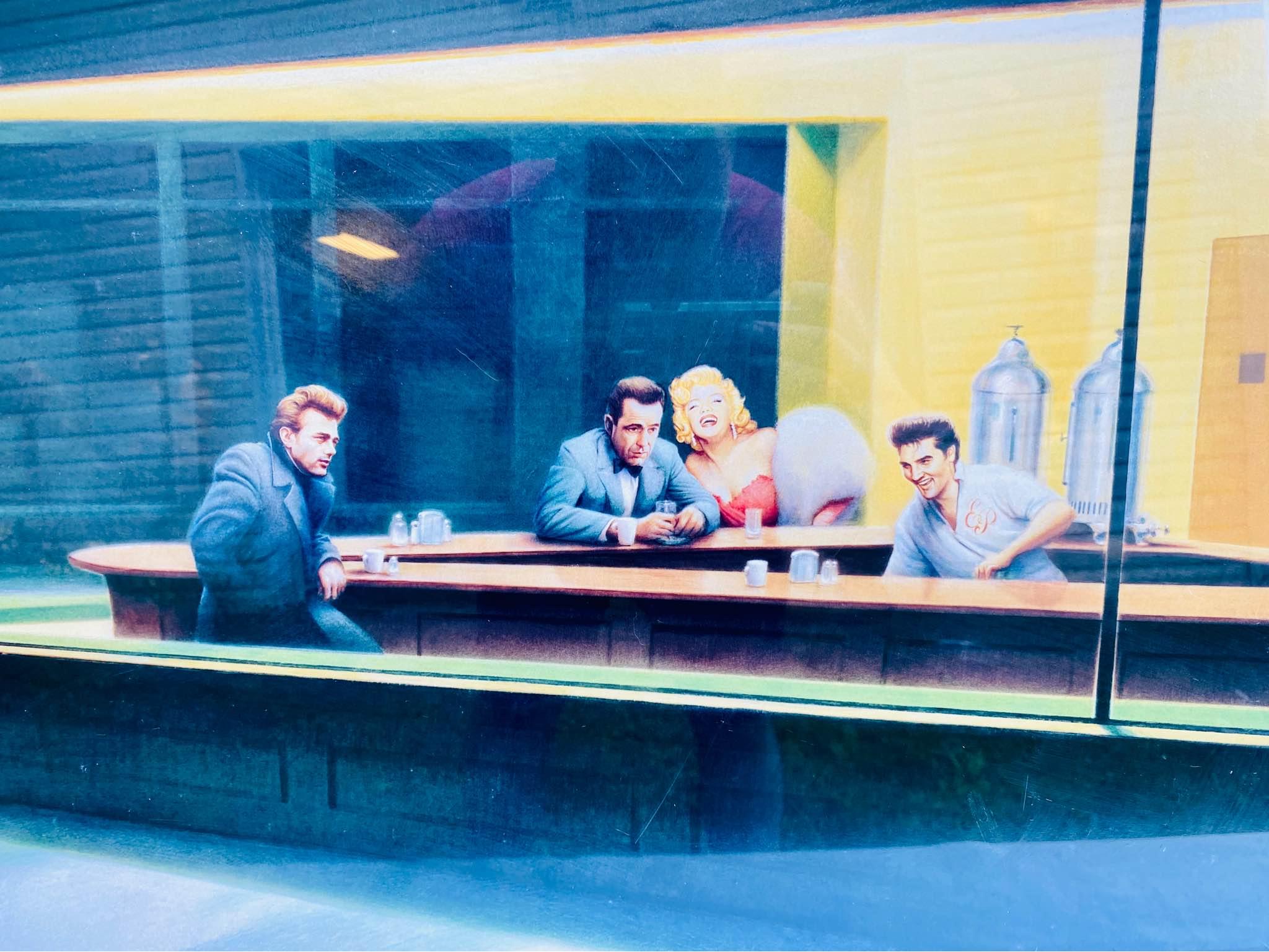 38x24” Boulevard of Broken Dreams Nighthawks ELVIS James Dean 