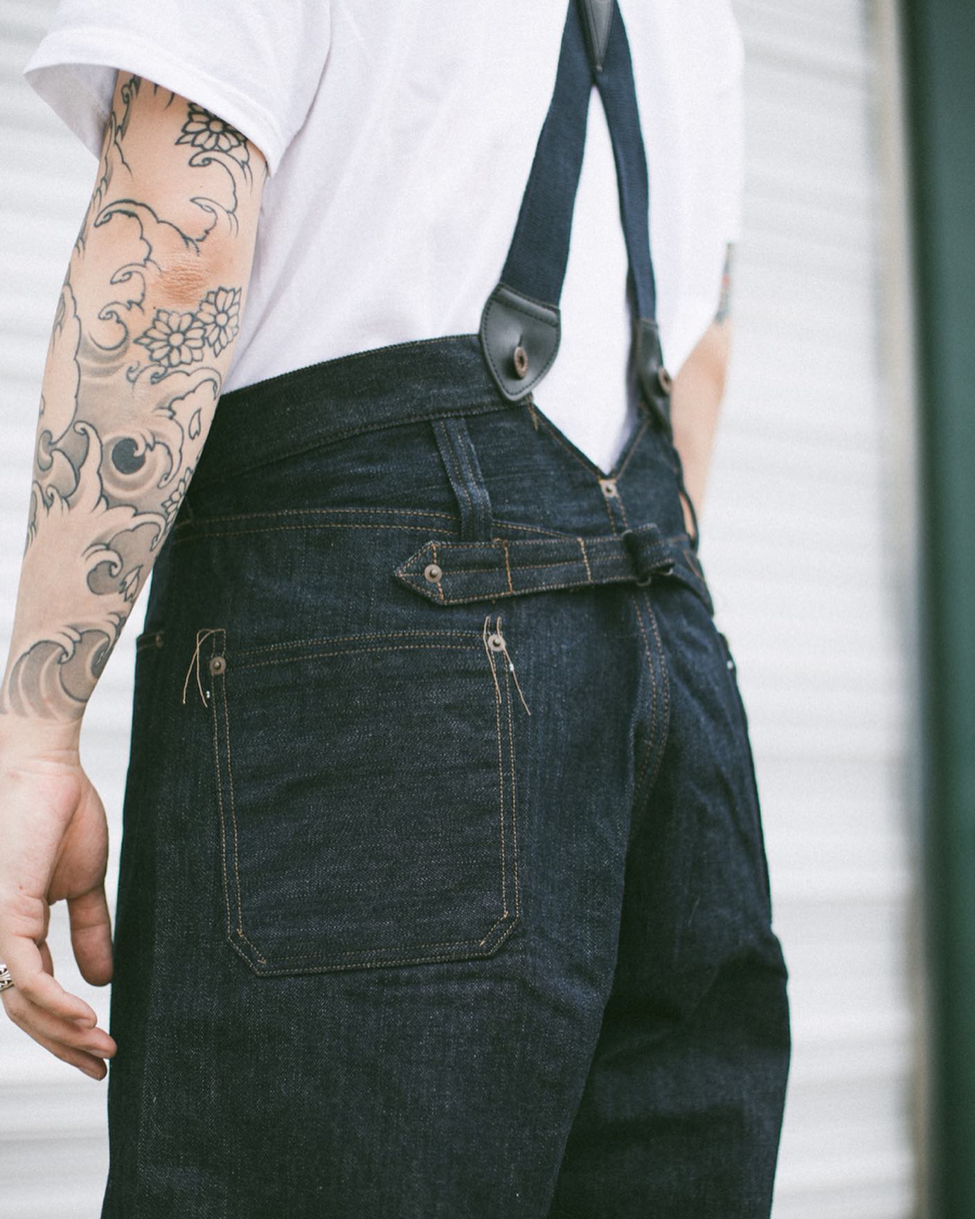 Nigel Cabourn W19 New in's】 Railman Denim Wide Pants Concept