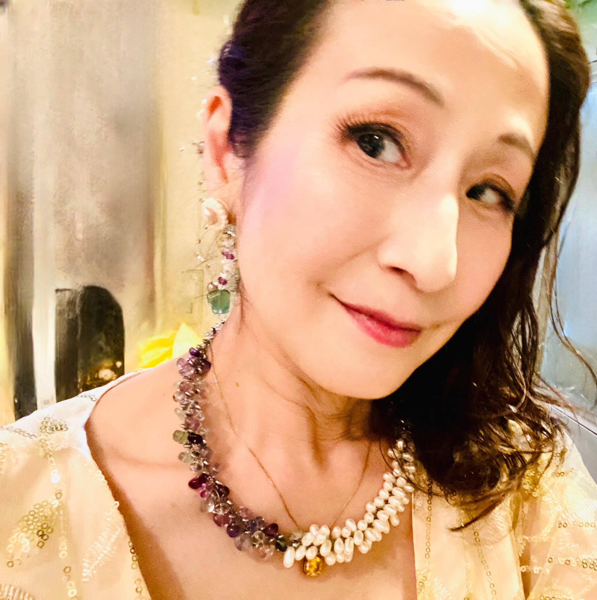 多岐川装子（Soko - ライブで着けたのは、川越みなさんの suzumi bijou 