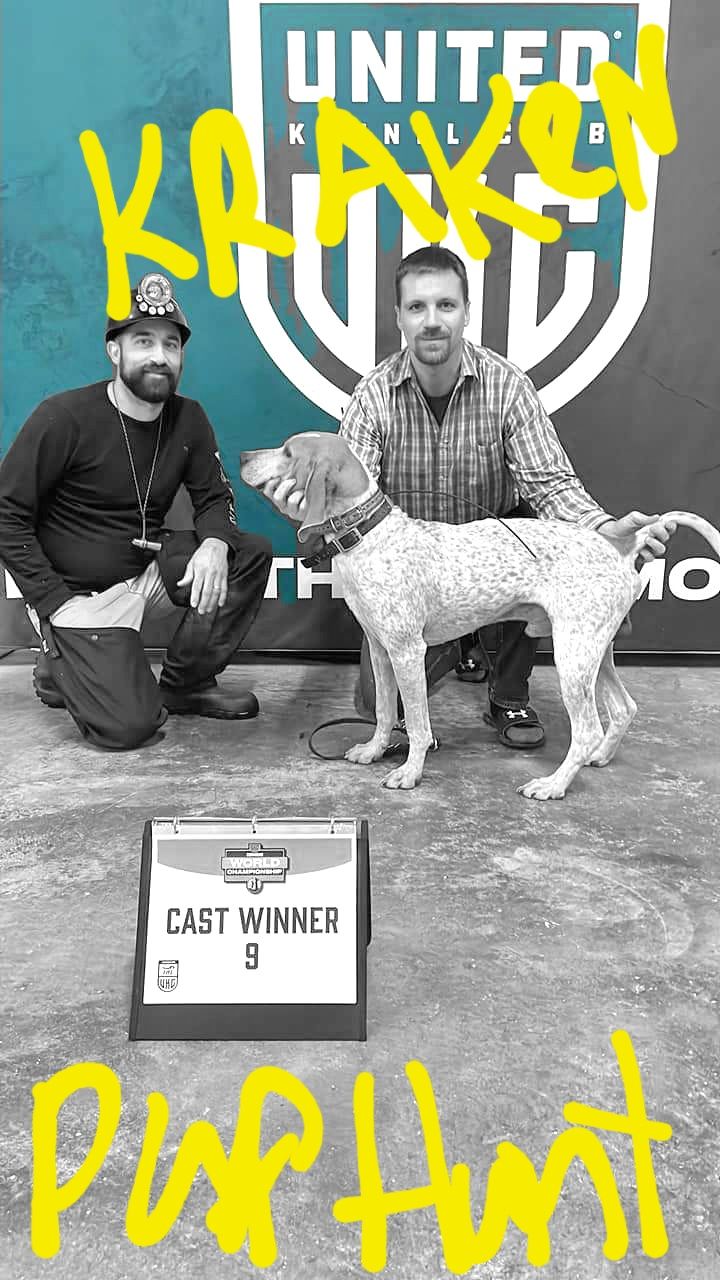 2025 Kraken Pup Hunt winner Whatz Kraken Rip