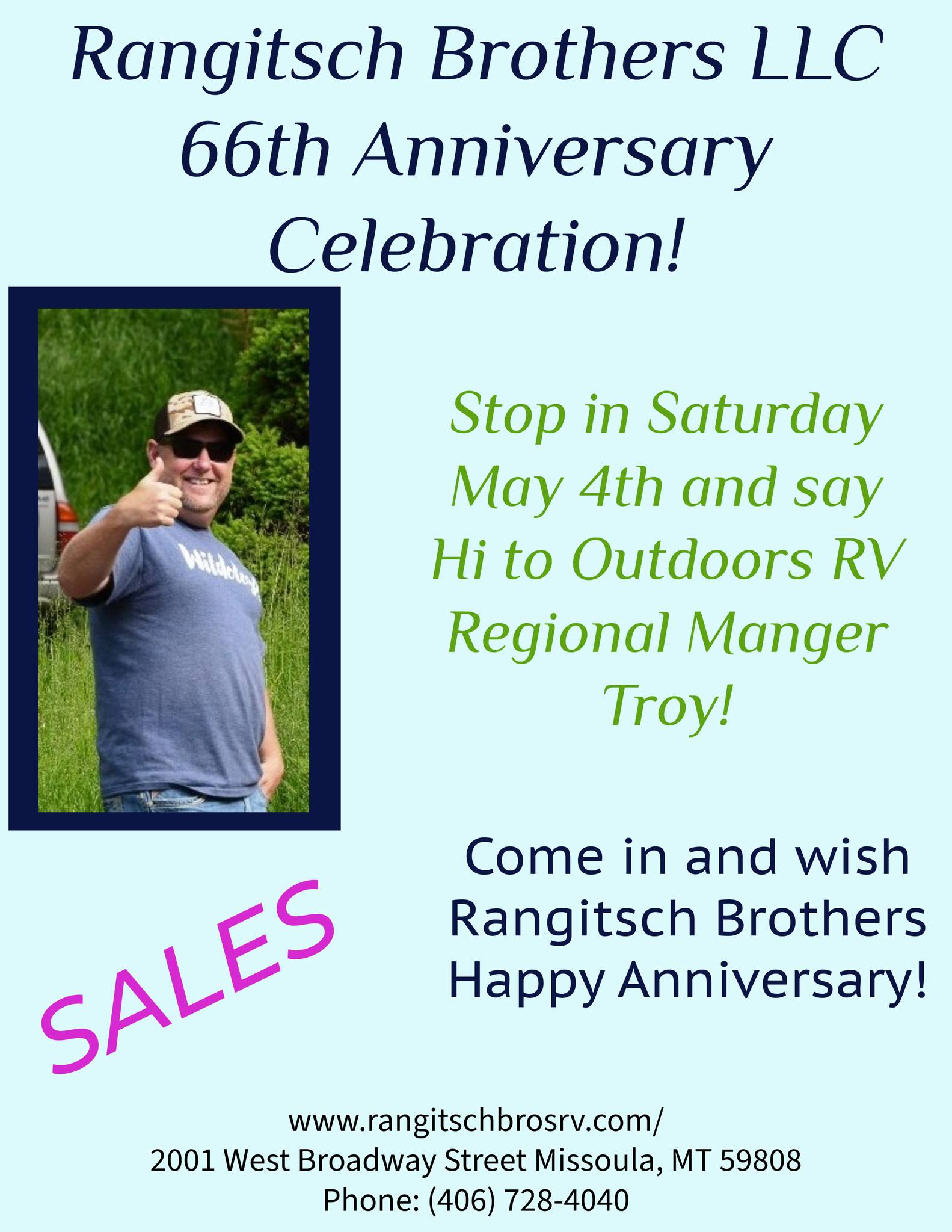 Outdoors RV - Happy Anniversary to Rangitsch Brothers!! | Facebook