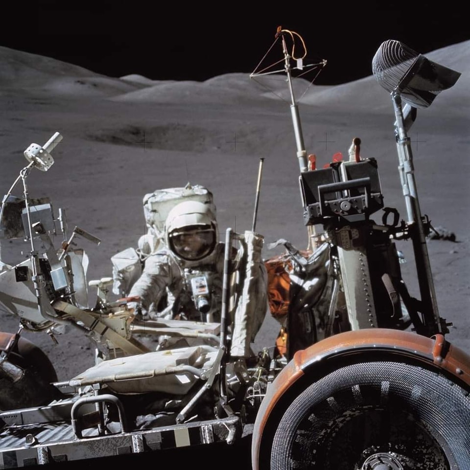 On December 13, 1972, during the third and final EVA of the Apollo
