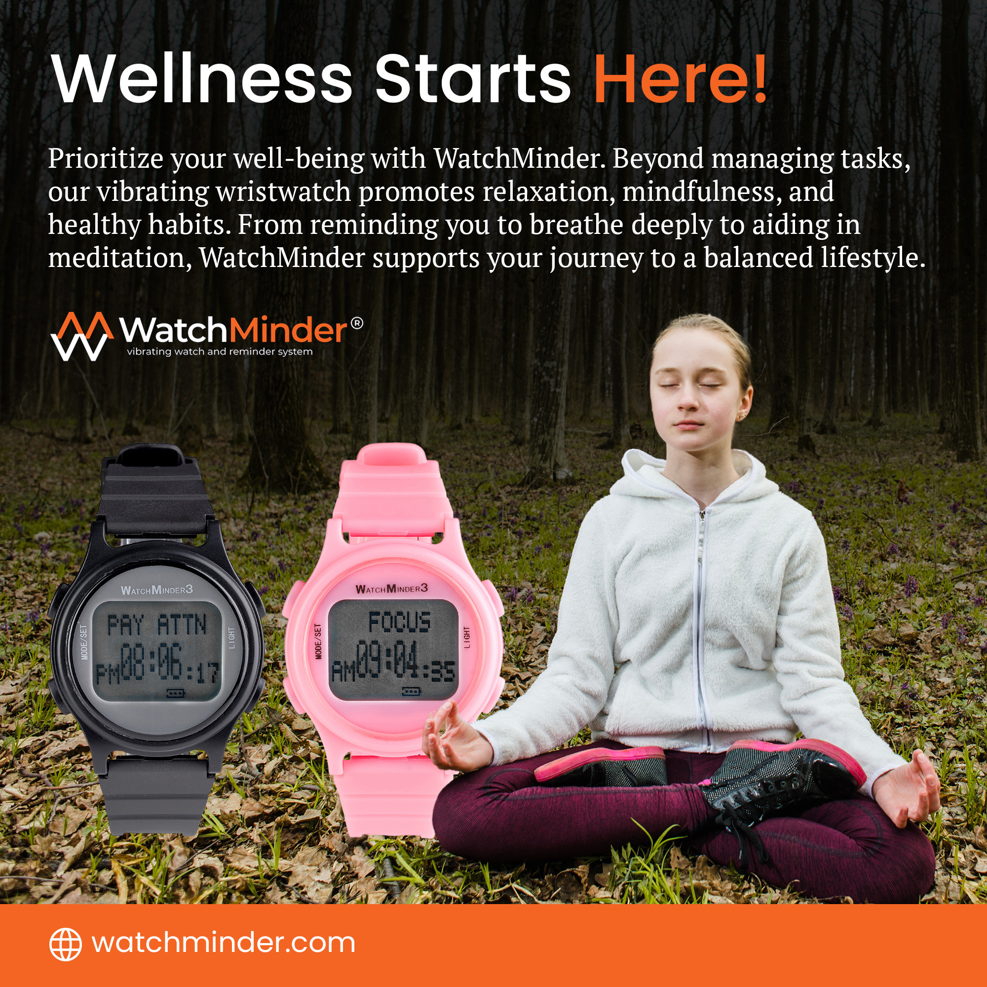 WatchMinder - ADHD Vibrating Watch & Reminder System