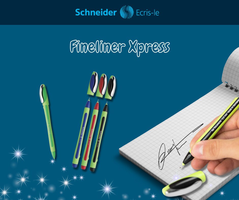 Lot De 20 Stylos à Bille Schneider Reco - Plastique Recyclé 92%, Label Ange Bleu, Encre Noire