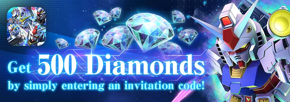 Get 500 Diamonds by simply entering an invitation code!