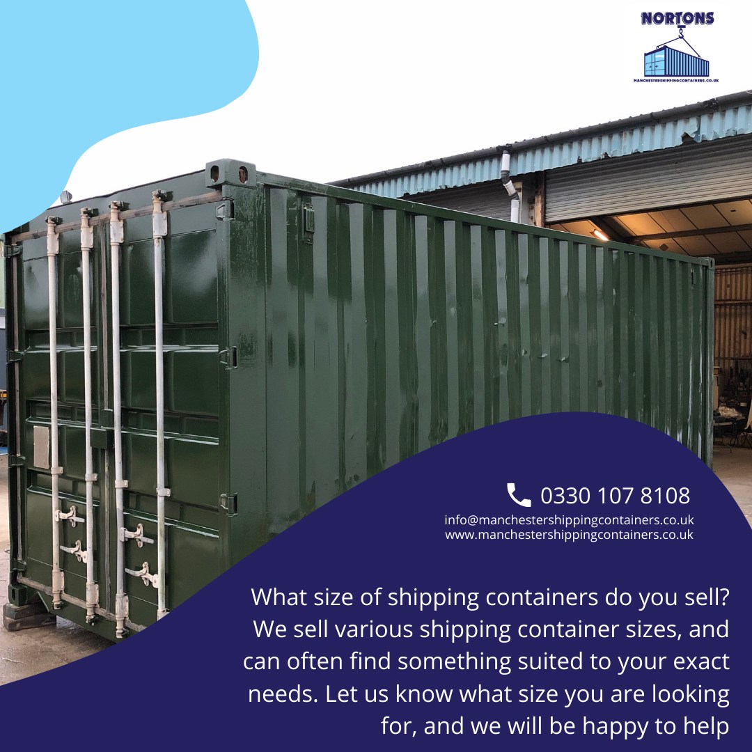 What size of shipping... - Manchester Shipping Containers UK | Facebook