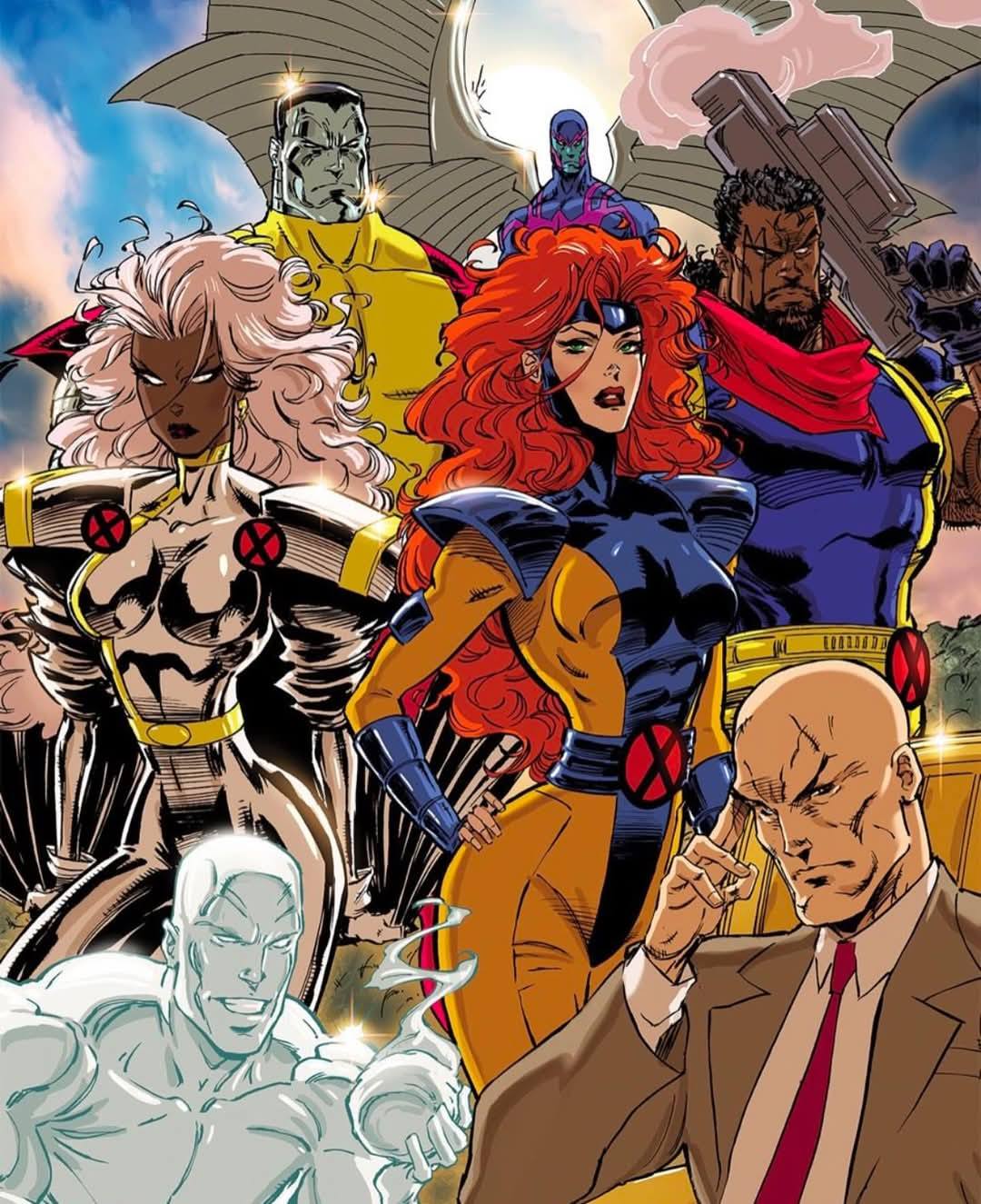 X-Men #1 (1991) foil facsimile editions Art by Kaare Andrews Gold