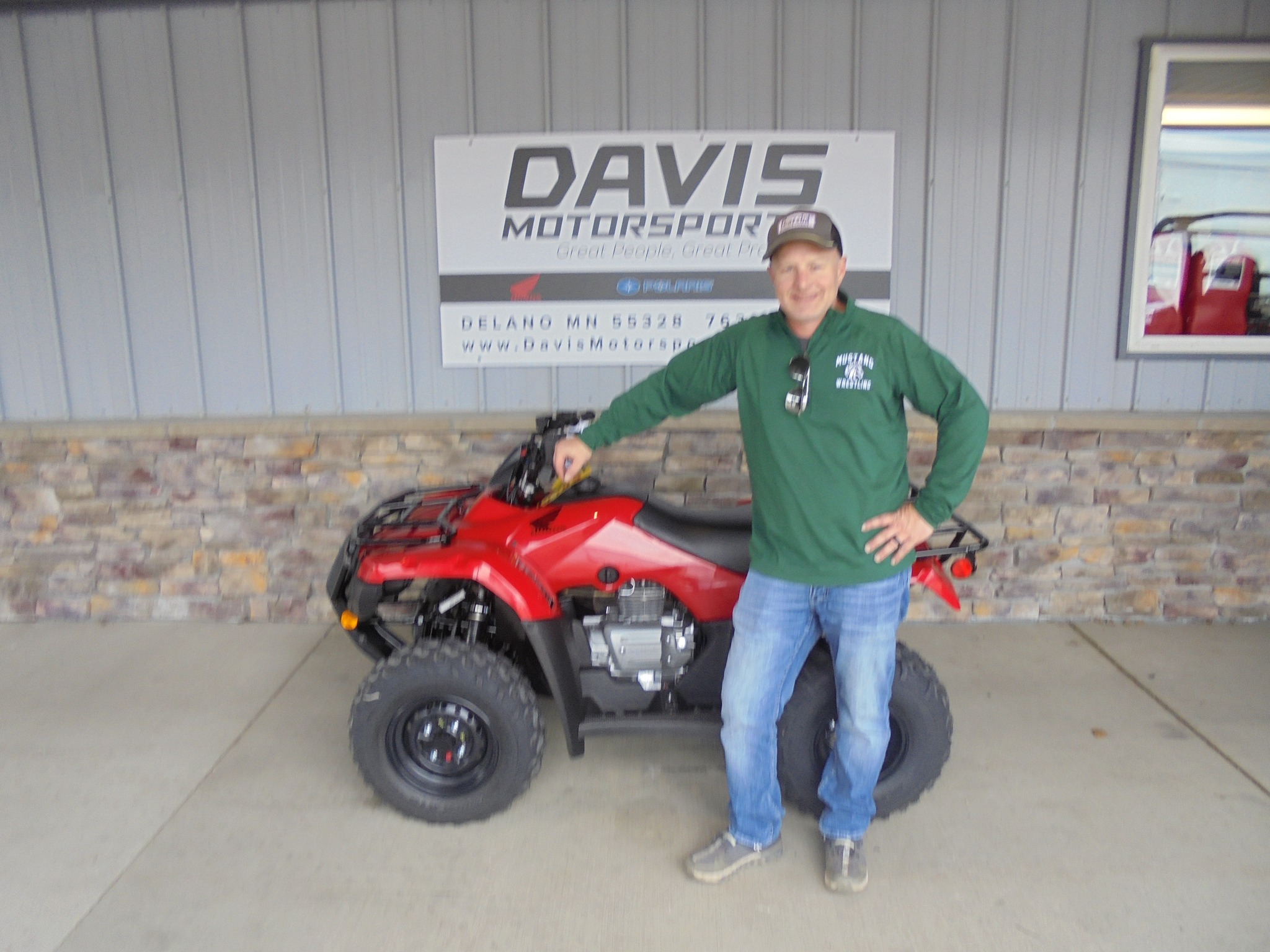 Davis - Chris came from Inver Grove for his new Honda Recon. | Facebook