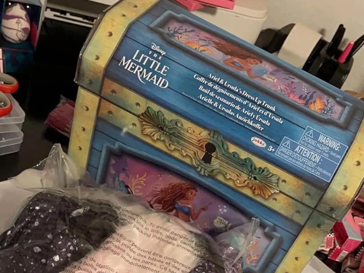 You guys!!! 🧜‍♀️ this Little Mermaid/Ursula dress up Trunk is ONLY $7.96 on Amazon!