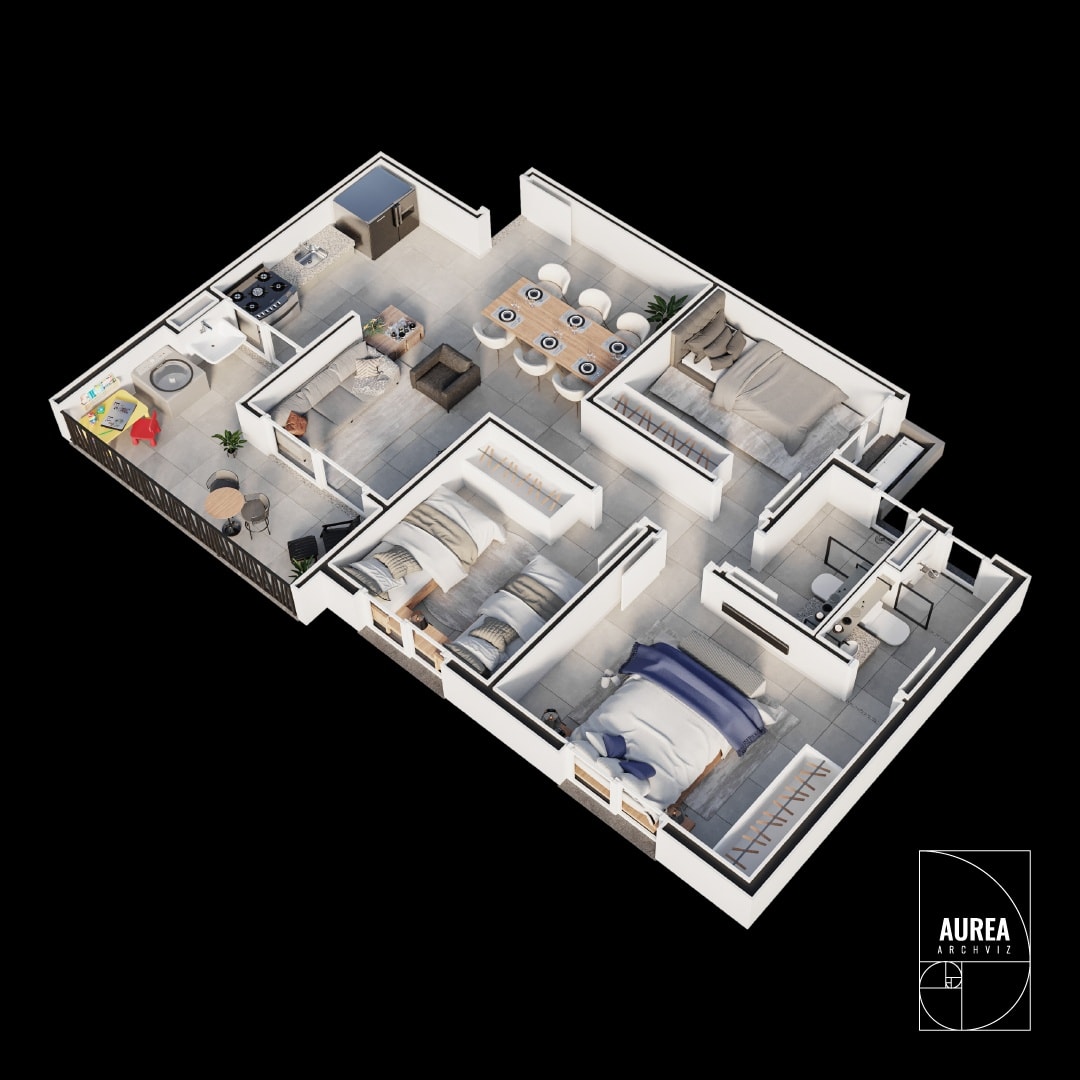 Aurea Archviz - Quando apresentadas numa versão...