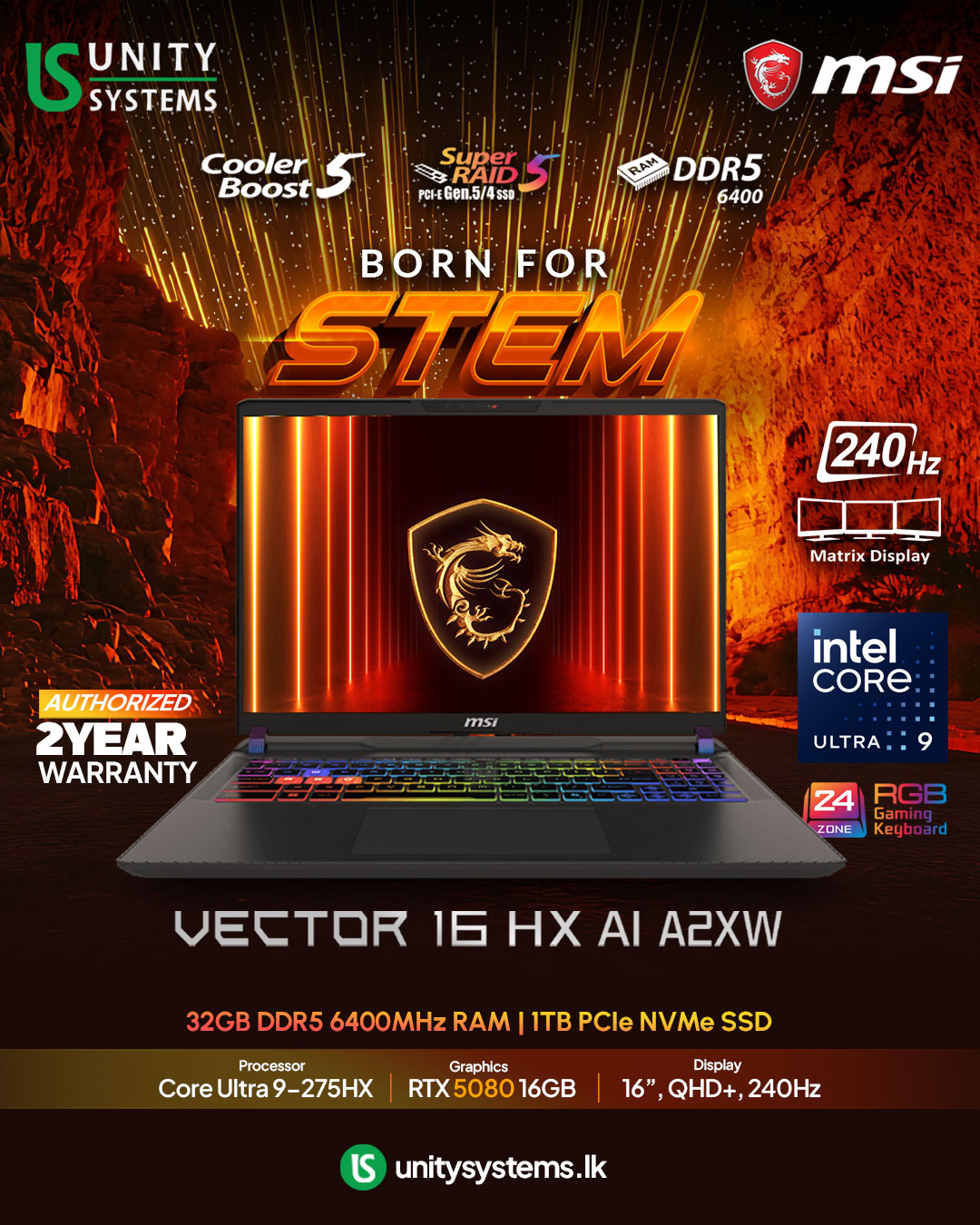 Unity - MSI Vector 16 HX AI A2XWIG From software development to data ...