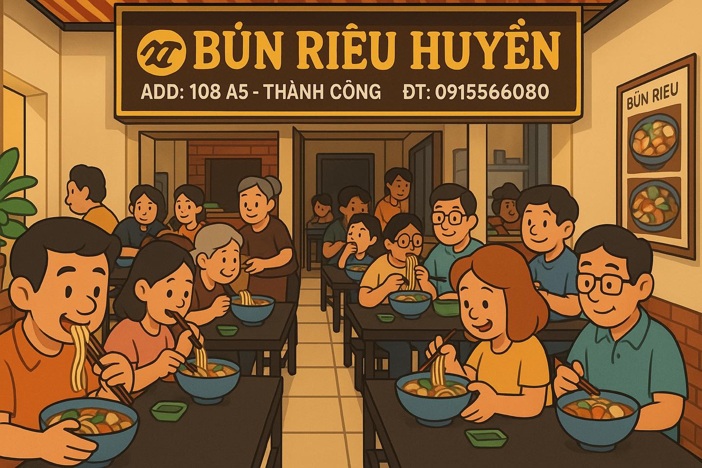 Bún Riêu Huyền | Hanoi