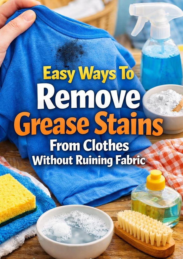 how to get grease stain out of dress From cotton silk to wool, here's to lift stains from every fabric—without damaging your clothes. See more at the link below. ⬇️ 01/12